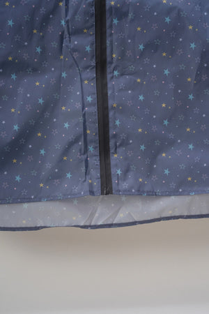 Carraig Donn Navy Star Print Rain Poncho
