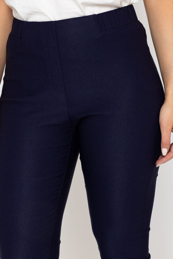 Carraig Donn Navy Straight Leg Bengaline Trousers