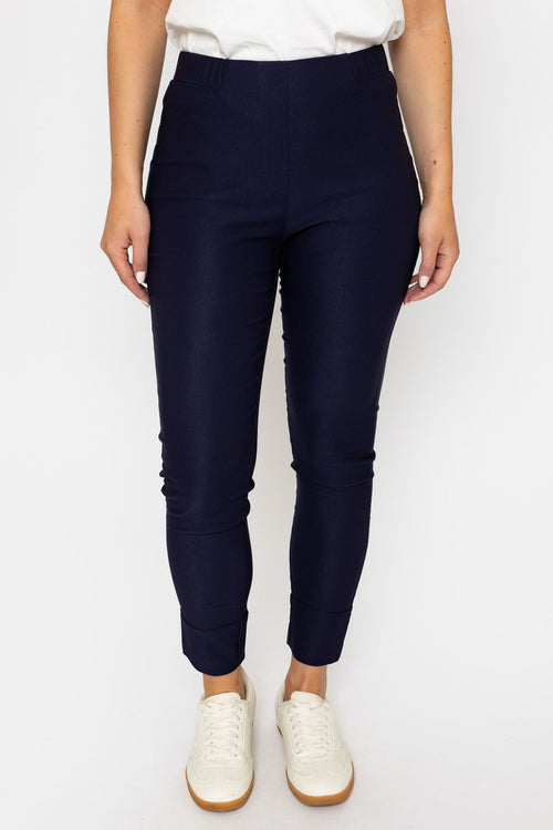 Carraig Donn Navy Straight Leg Bengaline Trousers