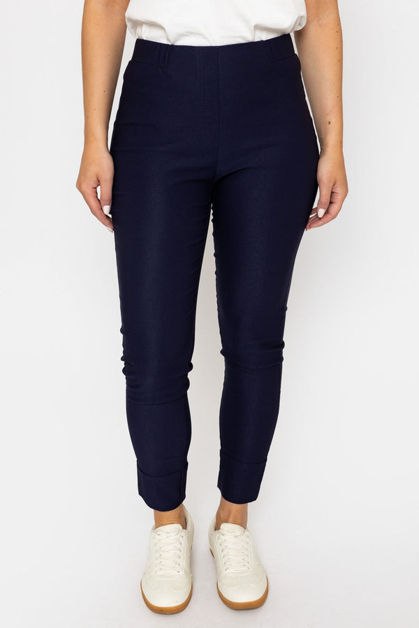 Carraig Donn Navy Straight Leg Bengaline Trousers