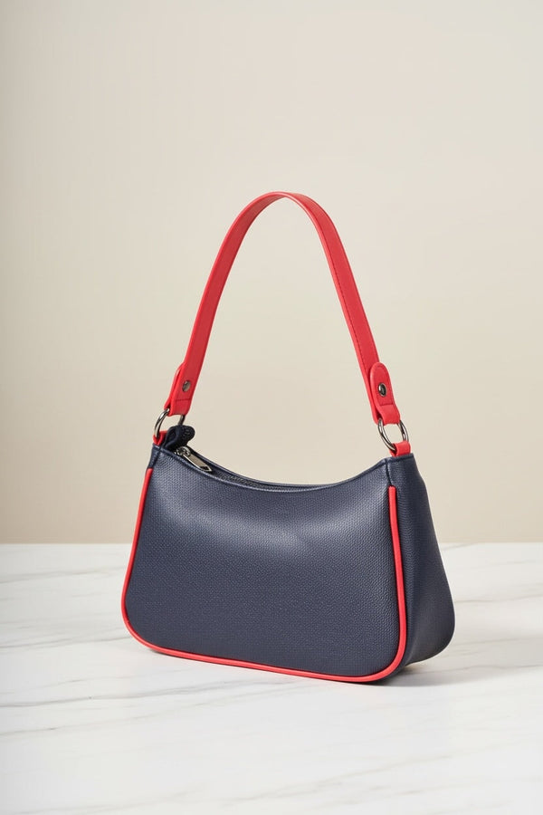 Carraig Donn Navy Stripe Shoulder Bag