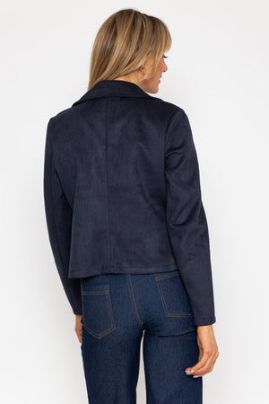 Carraig Donn Navy Suede Jacket Cover Up