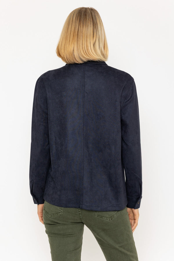 Carraig Donn Navy Suedette Shirt