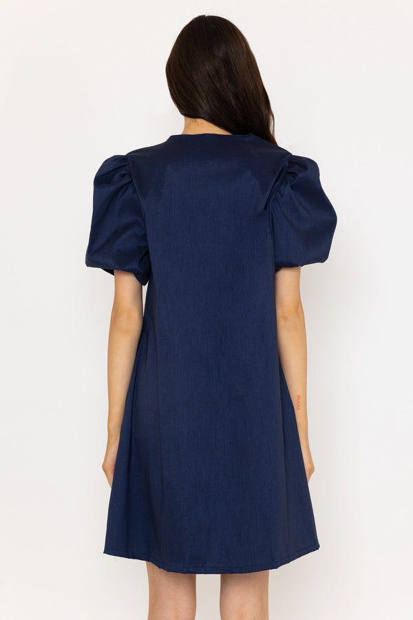 Navy Taffeta Dress | Ladies Fashion – Carraig Donn