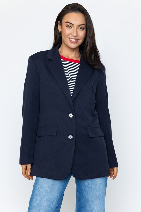 Carraig Donn Navy Textured Blazer