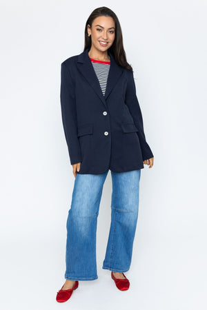 Carraig Donn Navy Textured Blazer