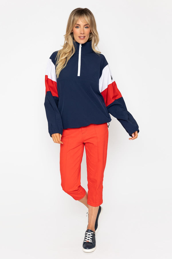 Carraig Donn Navy Water Repellent 1/2 Zip Wind Cheater