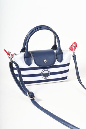 Carraig Donn Navy & White Mini Tote Crossbody Bag