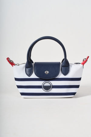Carraig Donn Navy & White Mini Tote Crossbody Bag
