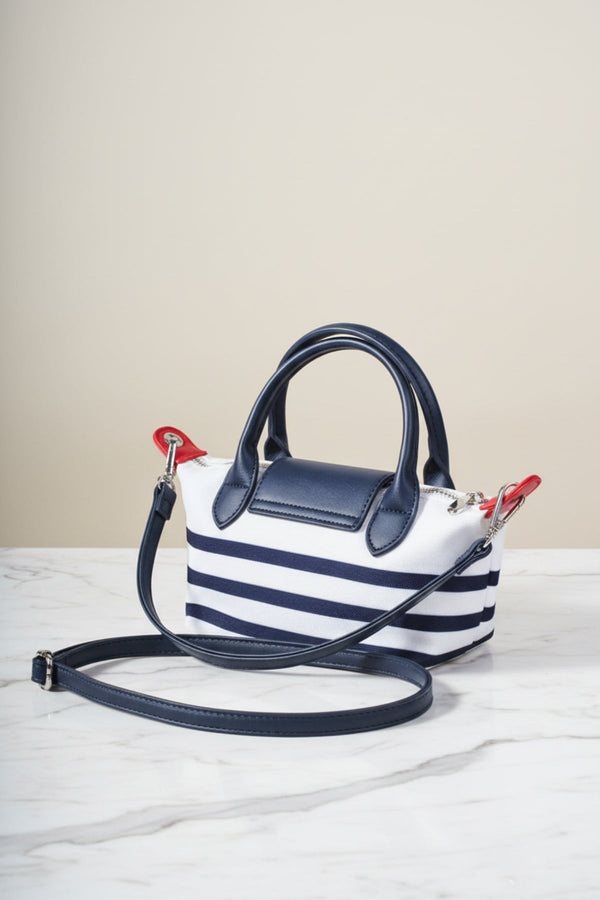 Carraig Donn Navy & White Mini Tote Crossbody Bag