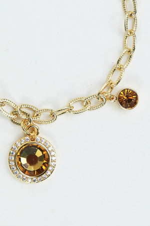 Carraig Donn November Birthstone Charm Bracelet