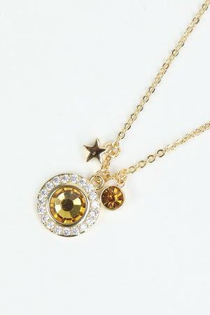 Carraig Donn November Birthstone Charm Necklace