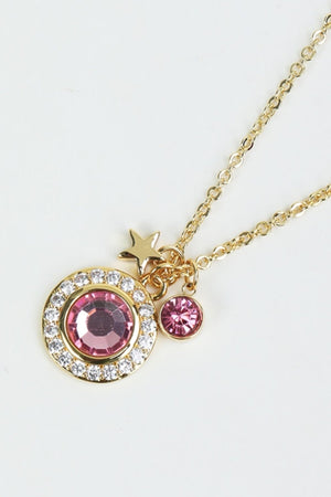 Carraig Donn October Birthstone Charm Necklace