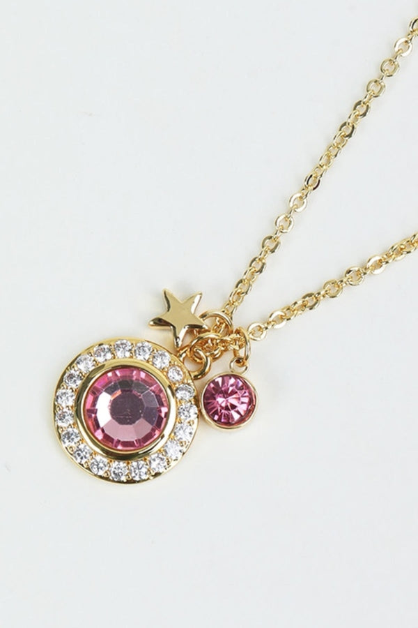 Carraig Donn October Birthstone Charm Necklace