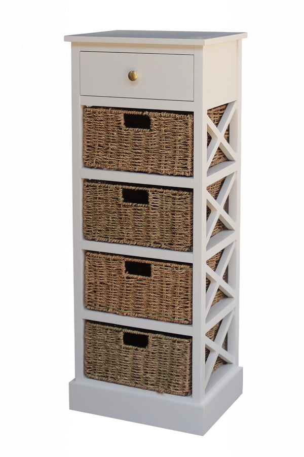 Carraig Donn Olivia Natural Wicker Basket Tallboy