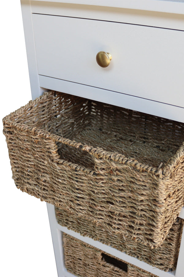 Carraig Donn Olivia Natural Wicker Basket Tallboy