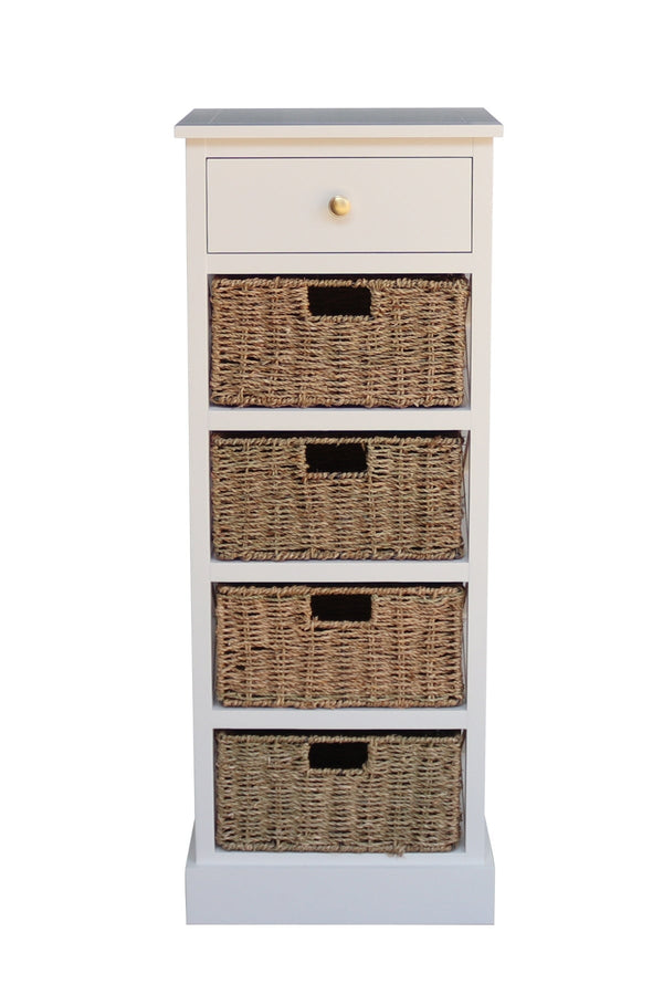 Carraig Donn Olivia Natural Wicker Basket Tallboy