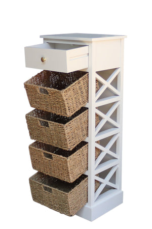 Carraig Donn Olivia Natural Wicker Basket Tallboy