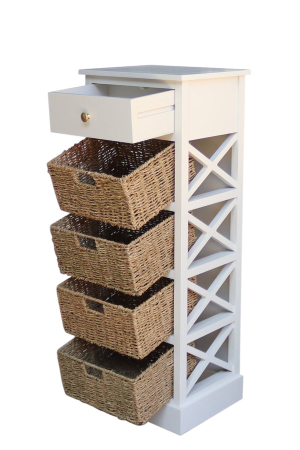 Carraig Donn Olivia Natural Wicker Basket Tallboy