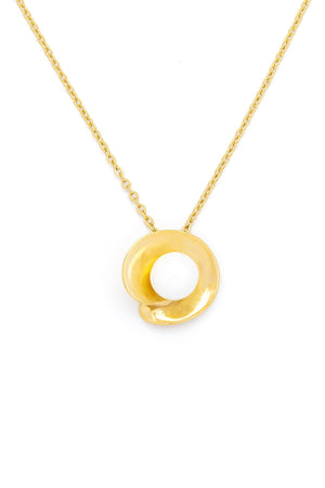 Carraig Donn Ophelia Faux Pearl Gold Necklace