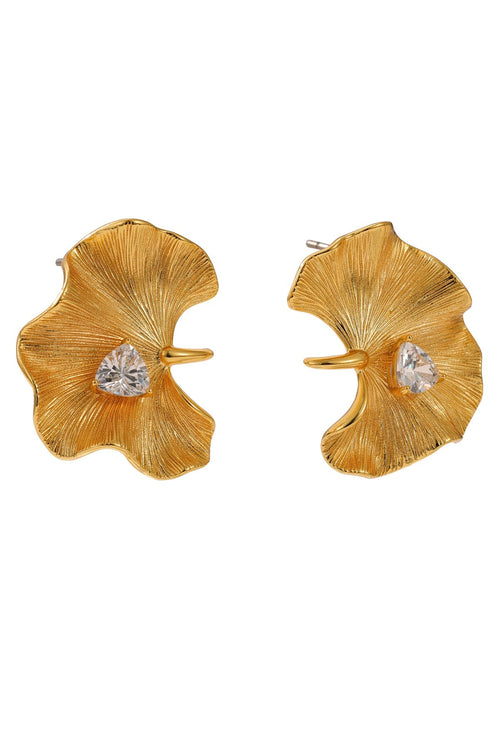Ophelia Gold Stud Earrings