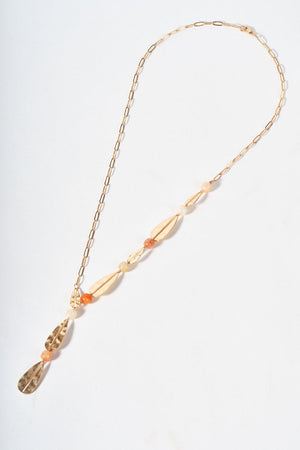 Carraig Donn Orange Multi Bead Long Necklace