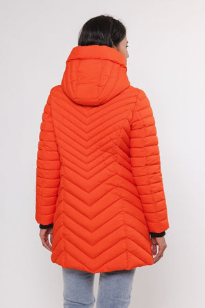 Carraig Donn Orange Padded Coat With Detachable Hood