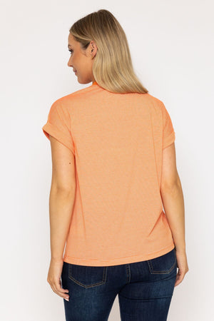 Carraig Donn Orange Striped T-Shirt