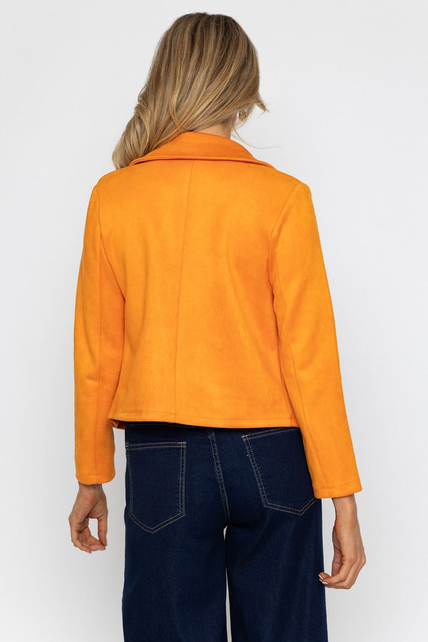 Carraig Donn Orange Suede Cover Up Jacket