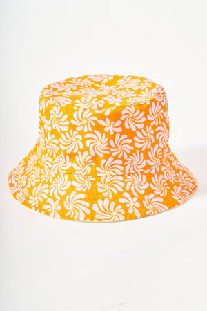 Carraig Donn Orange & Yellow Reversible Bucket Hat