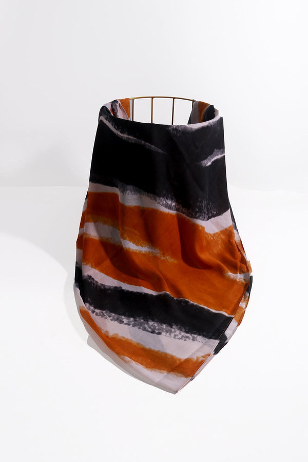 Carraig Donn Orange Zebra Print Scarf