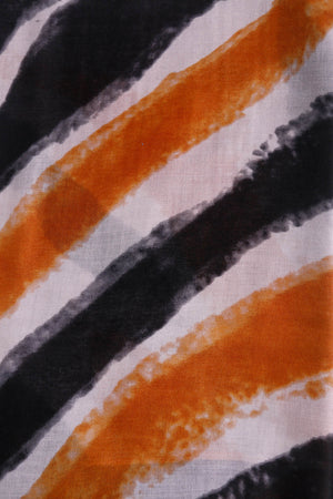 Carraig Donn Orange Zebra Print Scarf