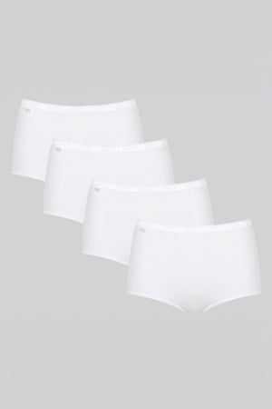 Carraig Donn Pack of 4 Basic White Maxi Breifs