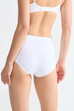 Carraig Donn Pack of 4 White Basic Midi Breifs