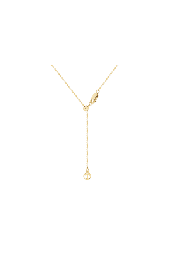 Carraig Donn Pave Whale Tail Gold Pendant Necklace
