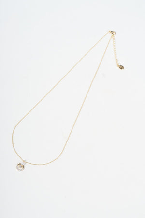 Carraig Donn Pearl And Diamante Pendant Necklace