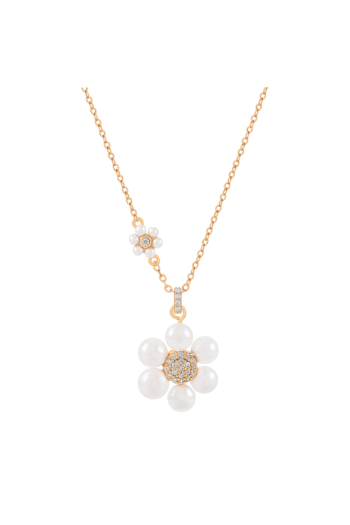 Pearl Daisy Pendant Necklace