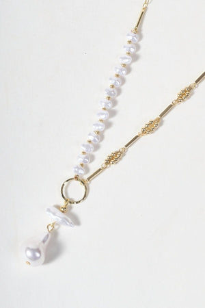 Carraig Donn Pearl Drop Fob Necklace