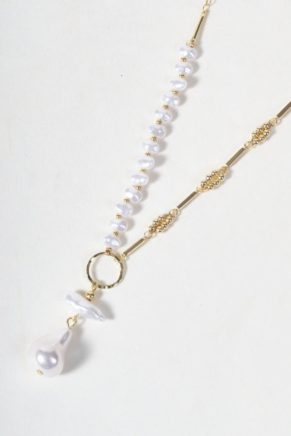 Carraig Donn Pearl Drop Fob Necklace