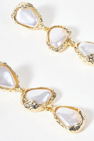 Carraig Donn Pearl Stone Drop Earrings