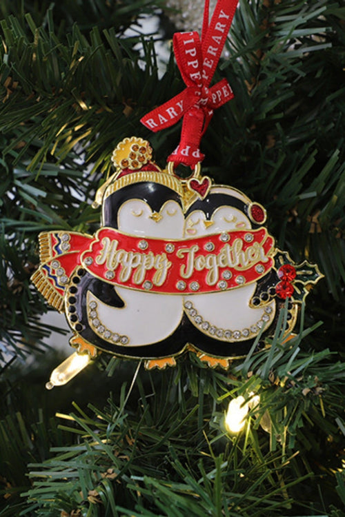 Penguins Happy Together Tree Decoration