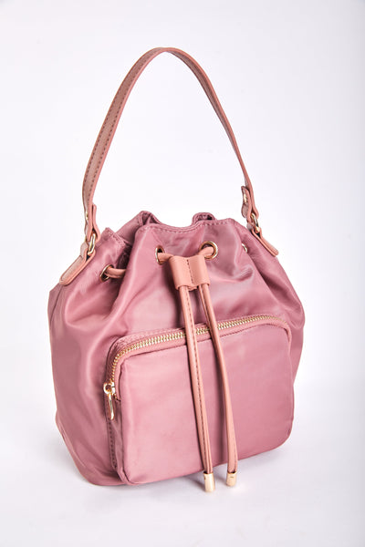 Carraig Donn Petite Bucket Bag in Pink