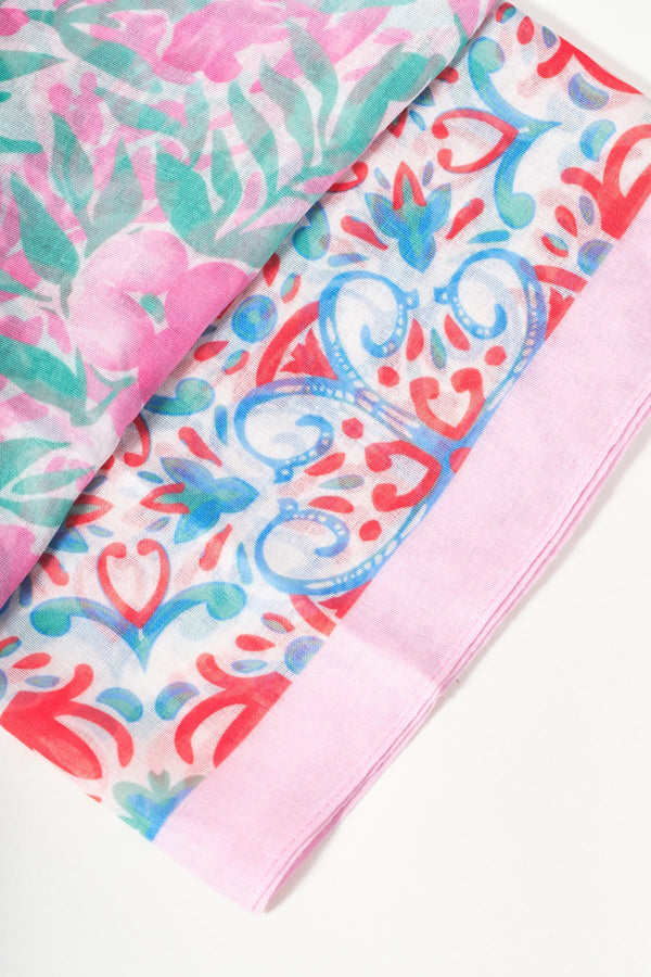 Carraig Donn Pink Abstract Print Scarf