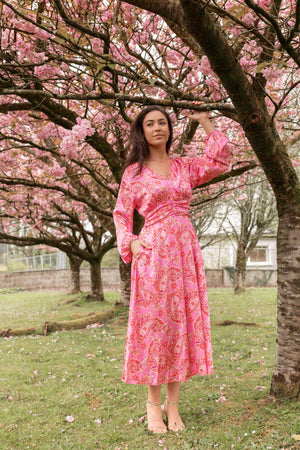 Carraig Donn Pink Alina Midi Dress