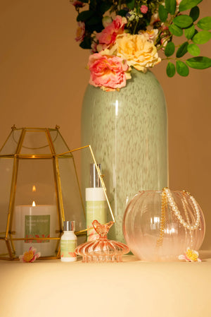 Carraig Donn Pink Bird Jar With Lid