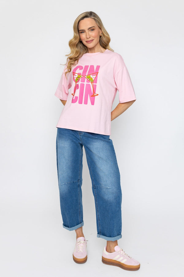 Carraig Donn Pink Boxy T-Shirt