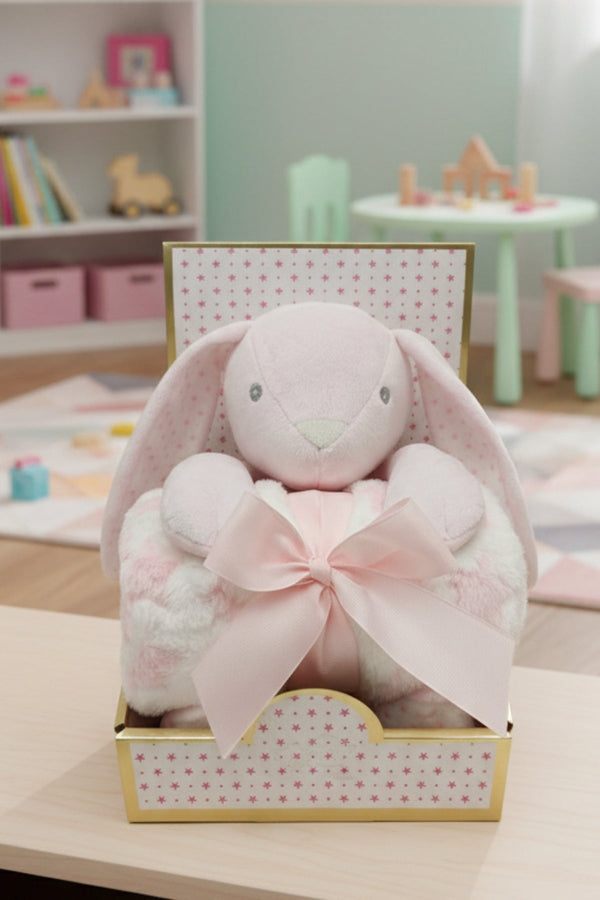 Carraig Donn Pink Bunny With Blanket