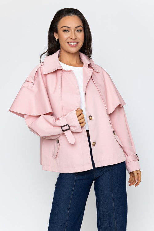 Carraig Donn Pink Cape Jacket