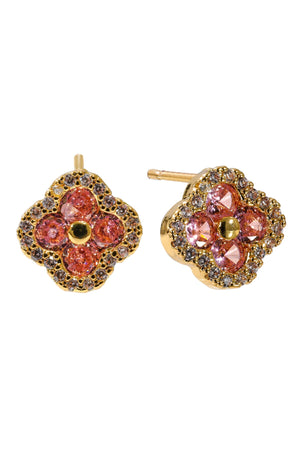 Carraig Donn Pink Clover Earrings