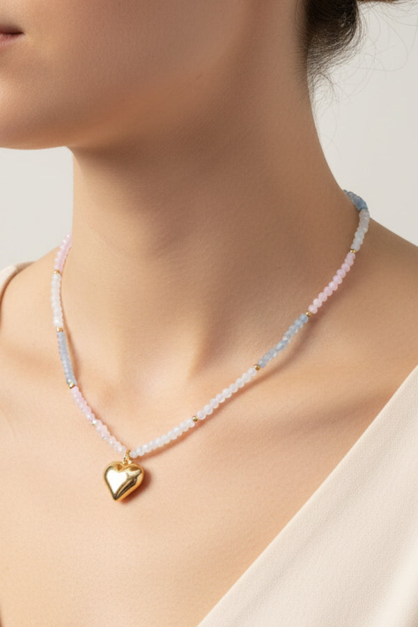 Carraig Donn Pink Crystal Beaded Necklace